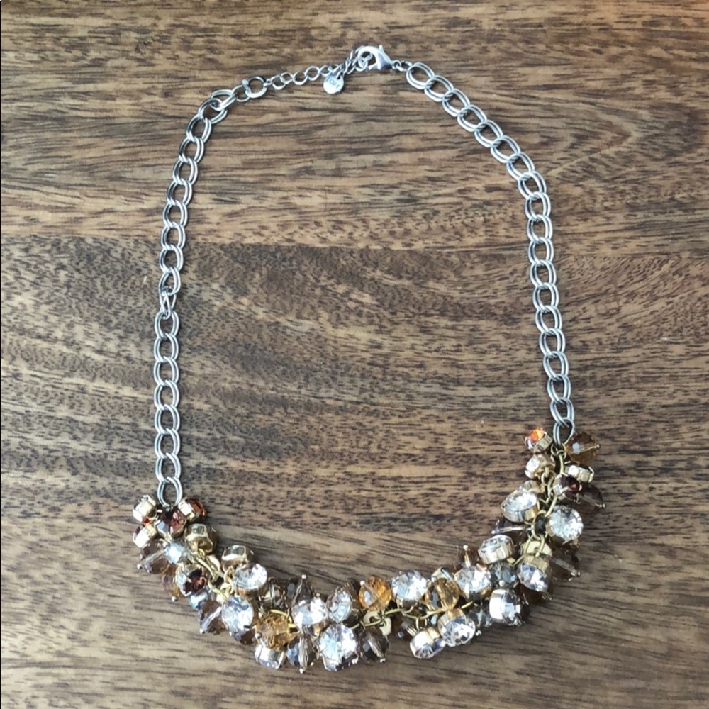 LOFT | Rhinestone Cluster Necklace